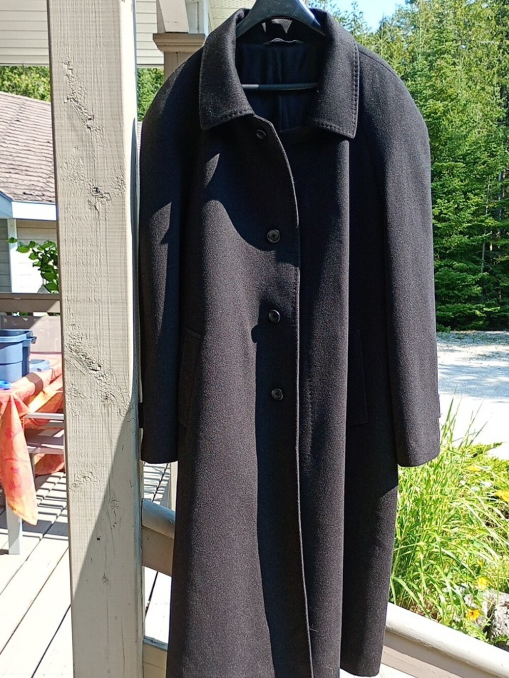 Emanuel Ungaro Gray Cashmere Trench Coat - Picture 6 of 6